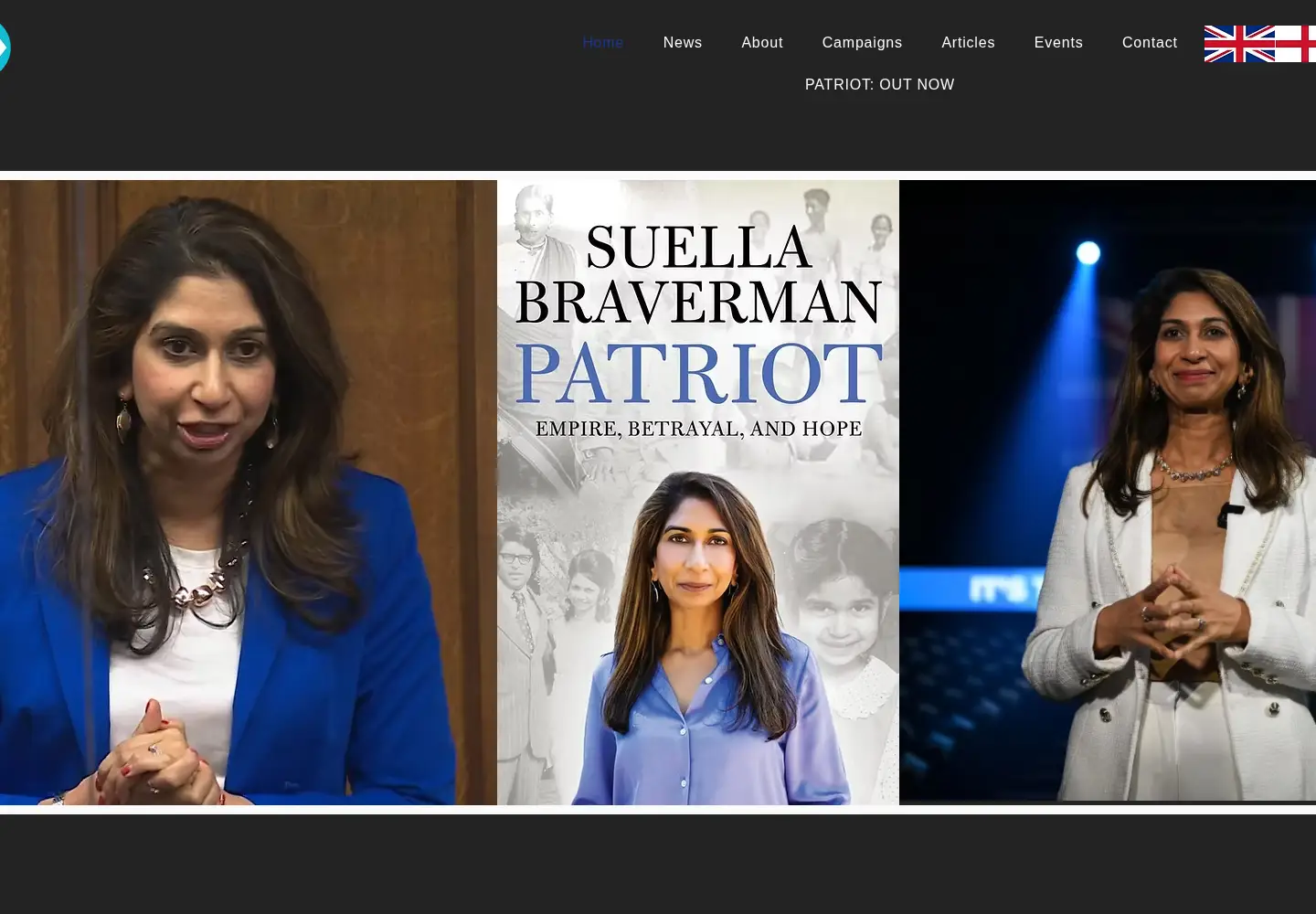 Screenshot of suellabraverman.co.uk
