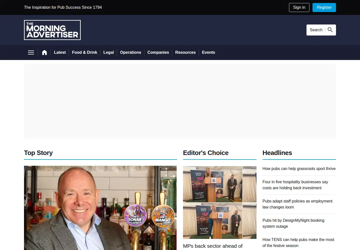Screenshot of thepublican.com