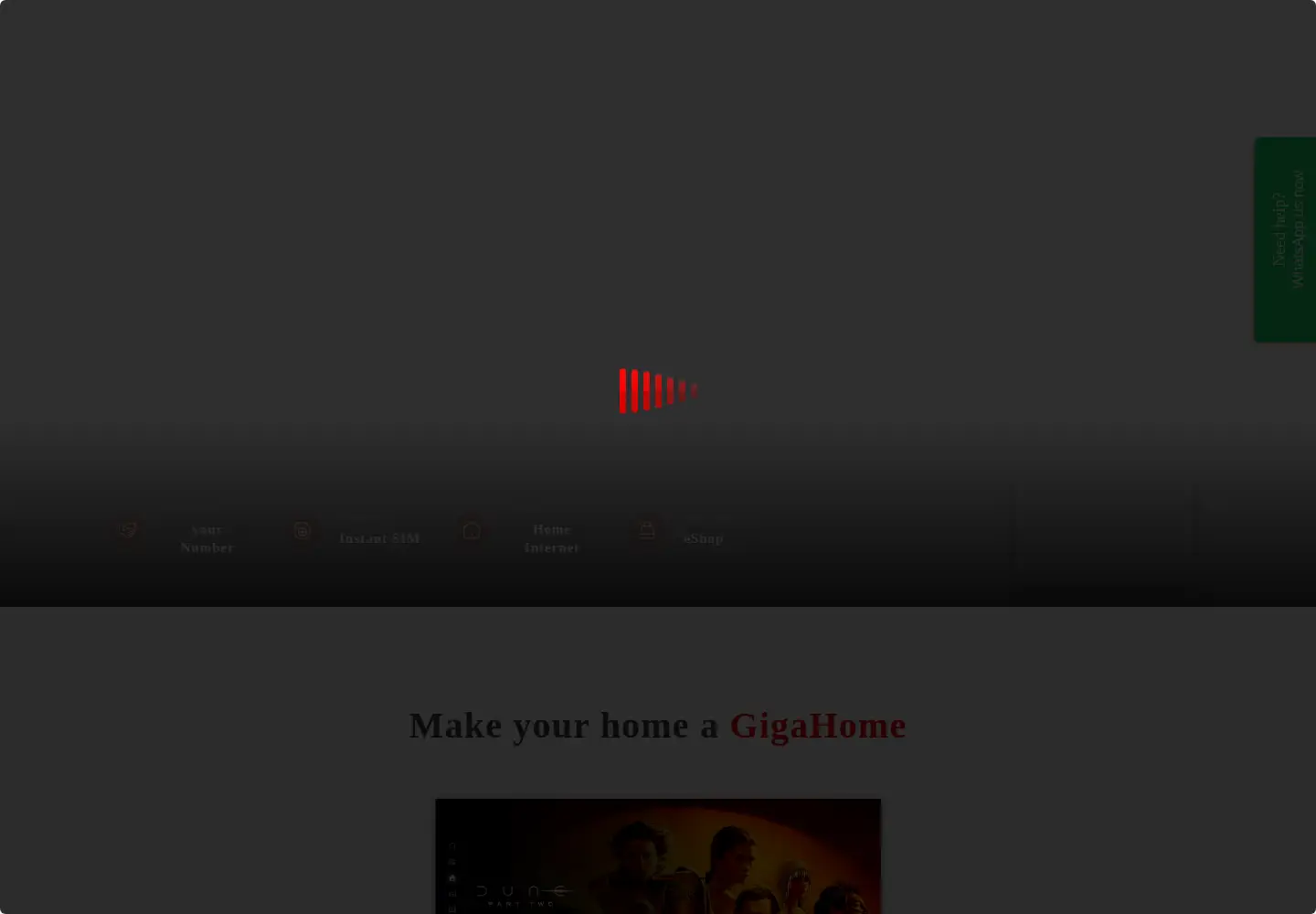 Screenshot of vodafone.qa