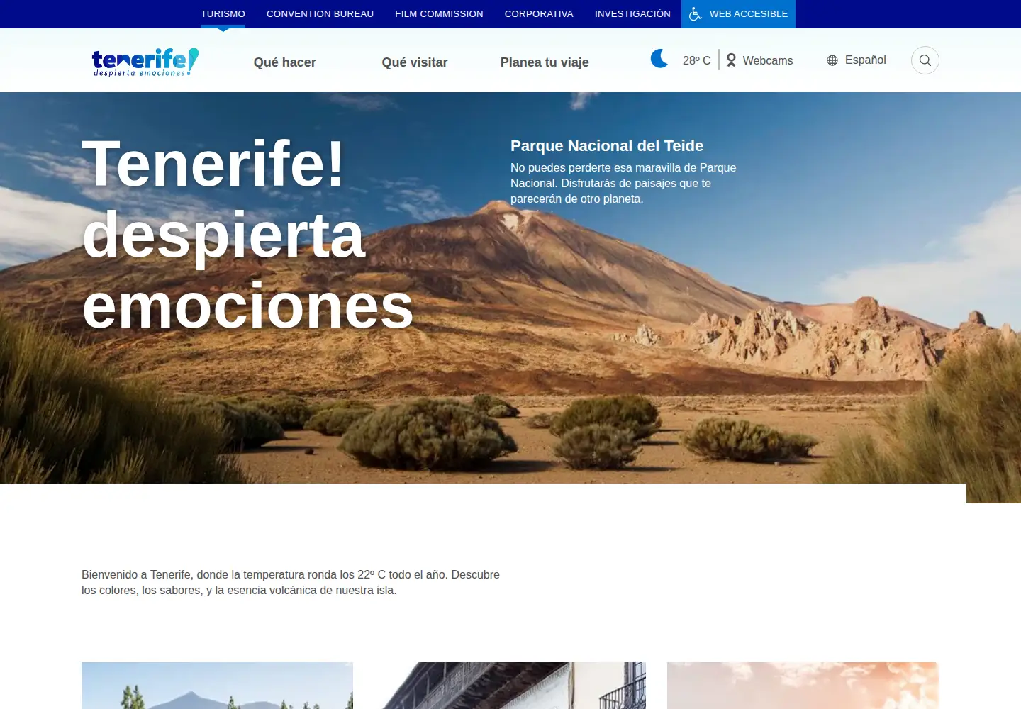 Screenshot of webtenerife.com