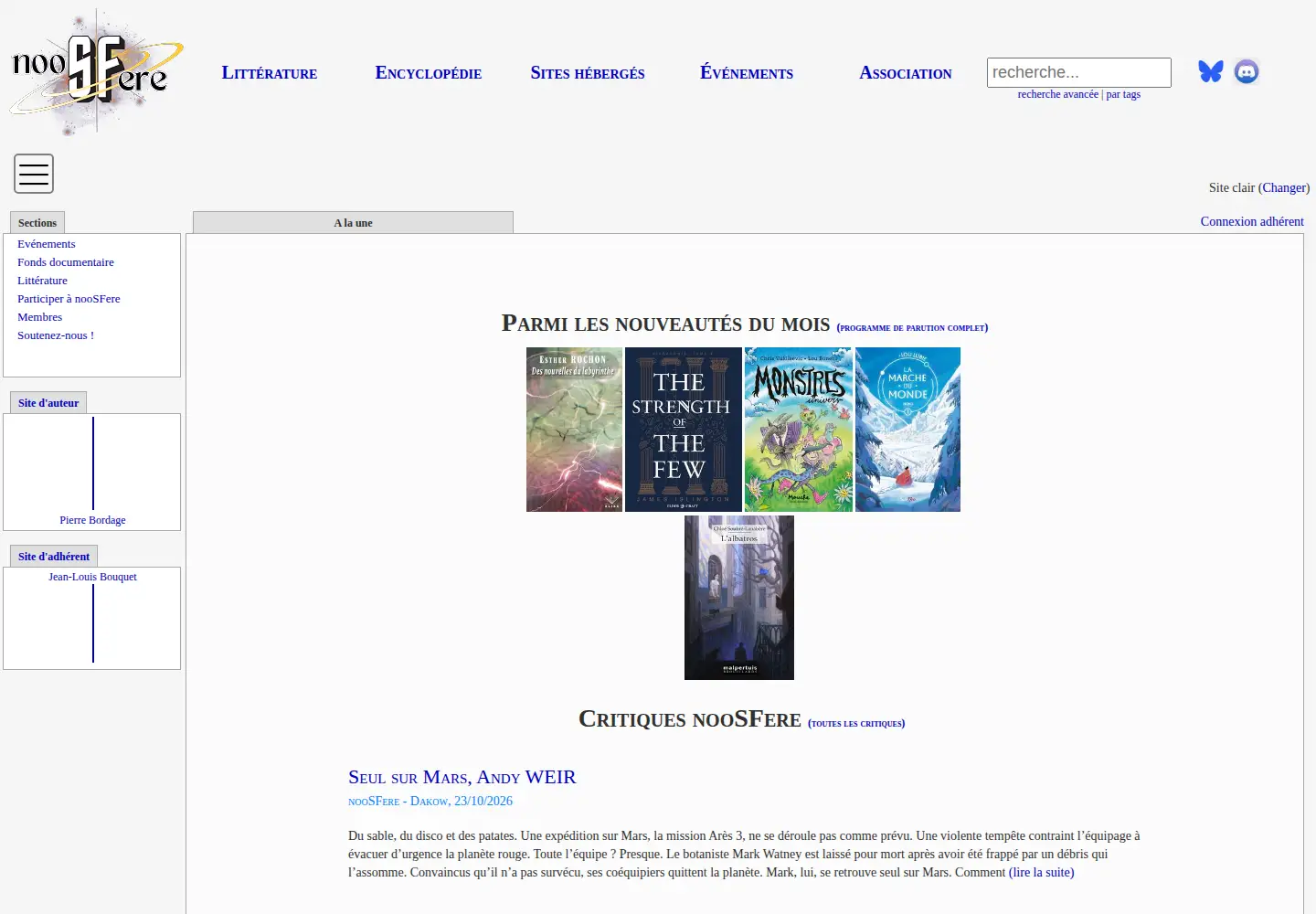 Screenshot of noosfere.com