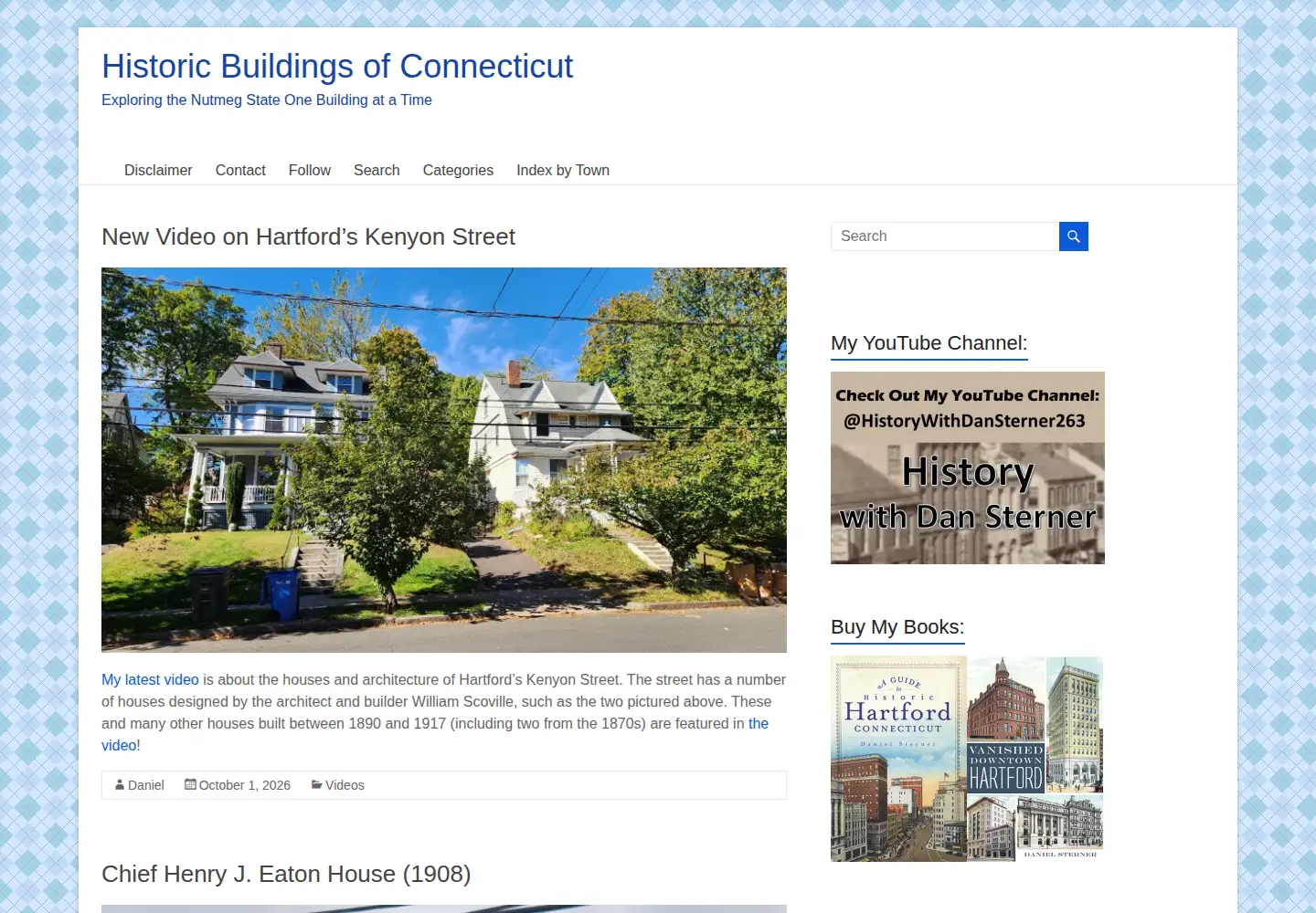 Screenshot of historicbuildingsct.com