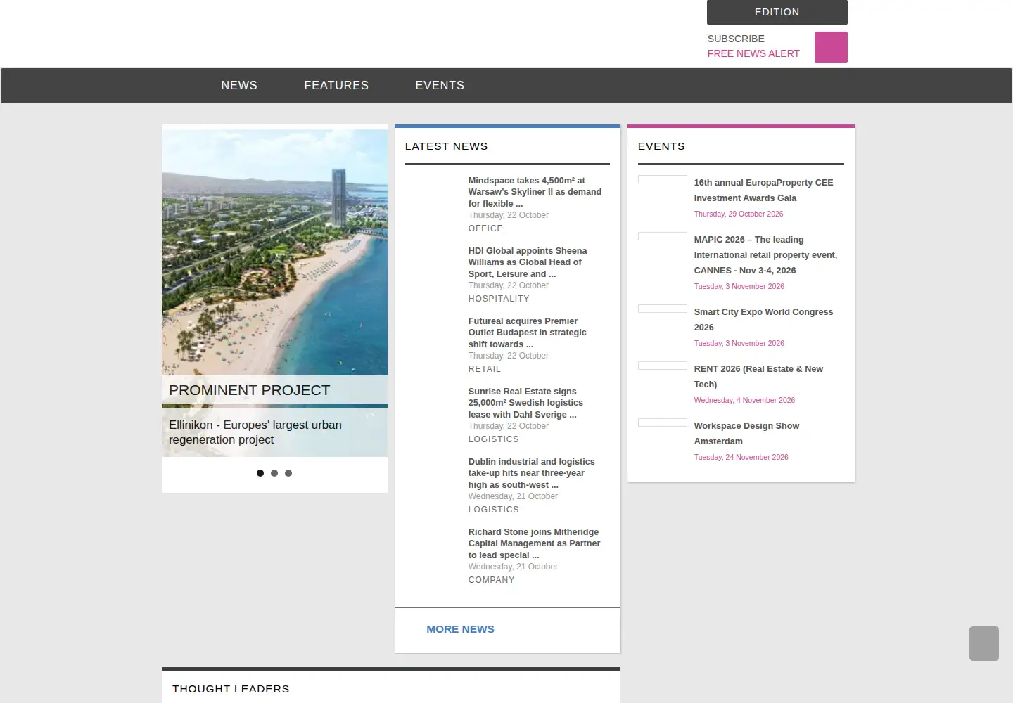 Screenshot of europe-re.com