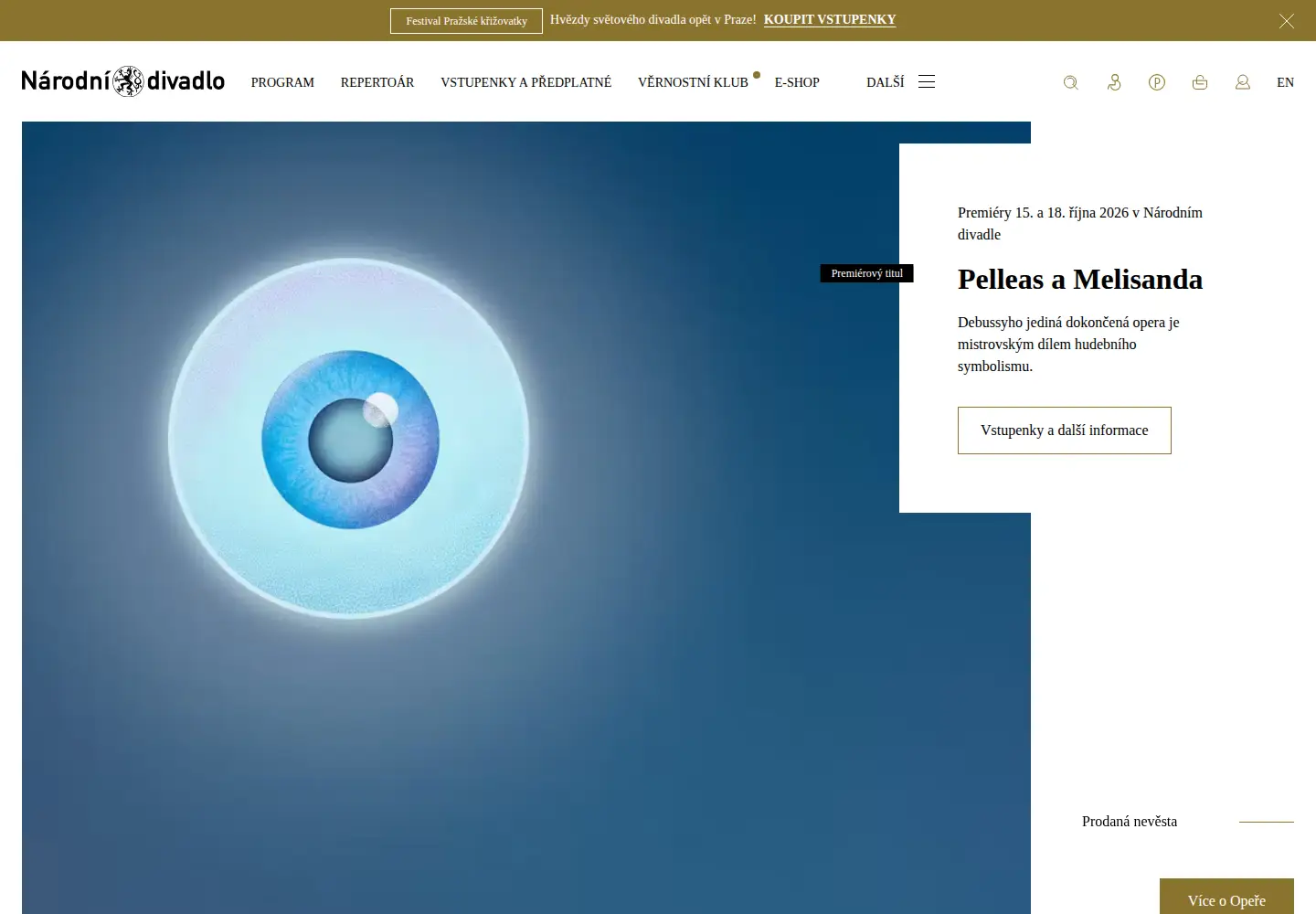 Screenshot of opera.cz