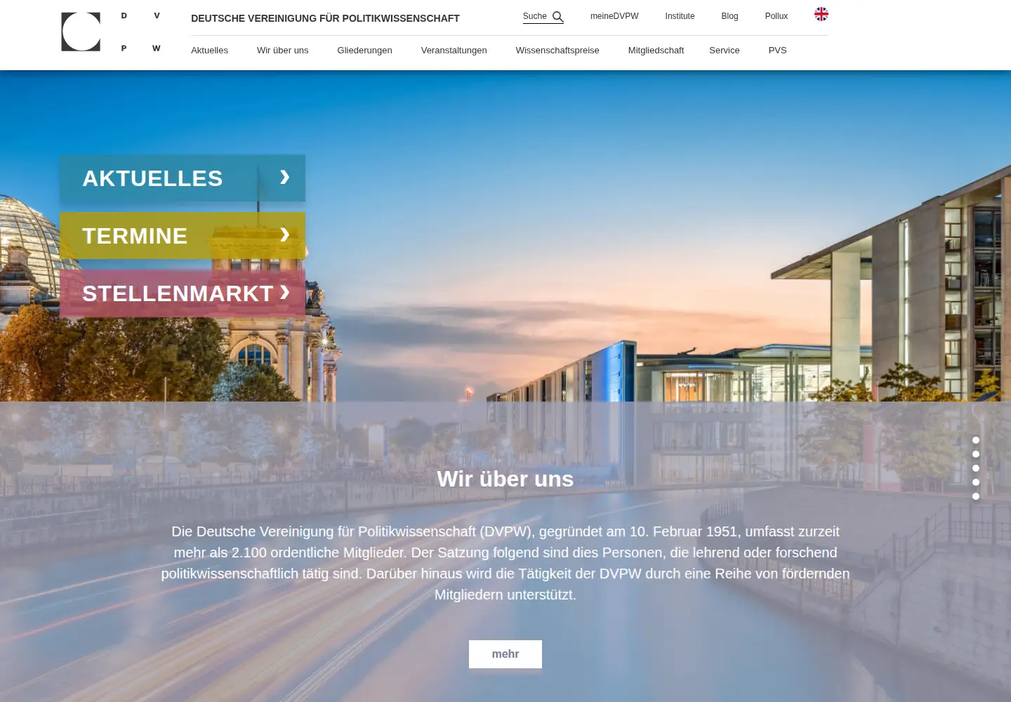 Screenshot of dvpw.de