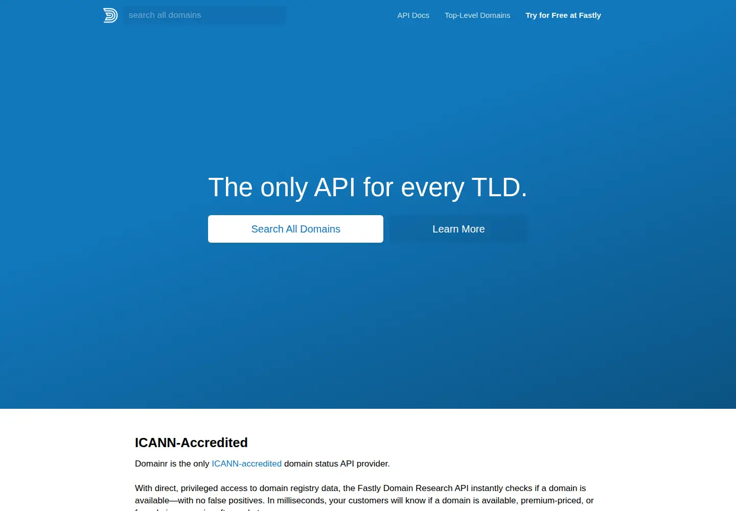 Screenshot of domai.nr