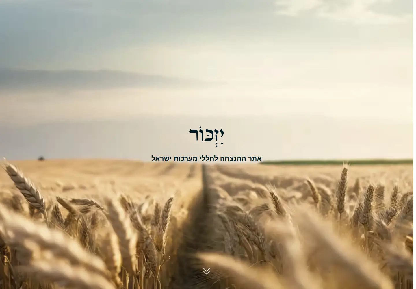 Screenshot of izkor.gov.il