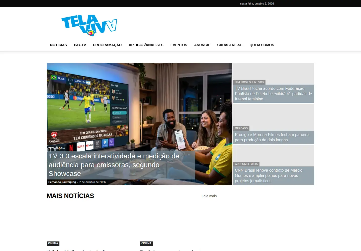 Screenshot of telaviva.com.br