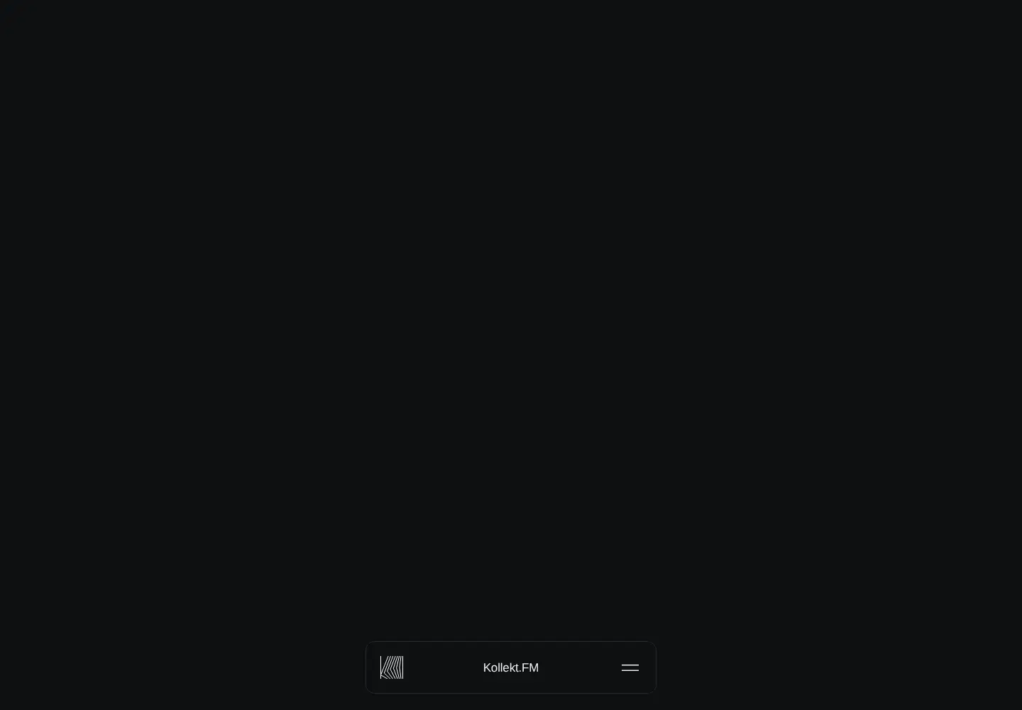 Screenshot of kollekt.fm
