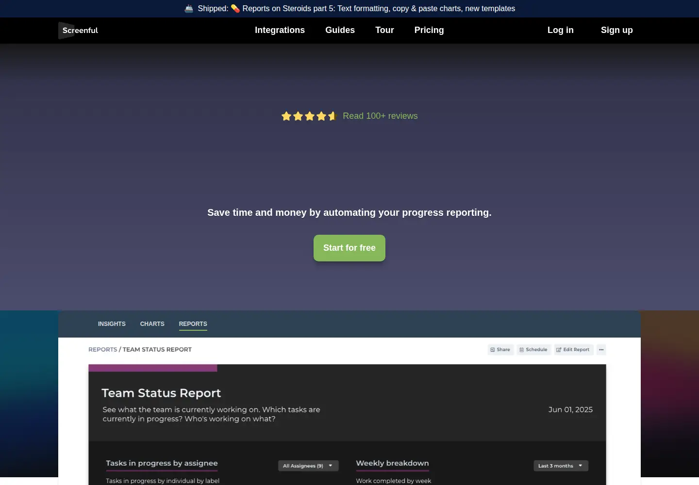 Screenshot of screenful.com