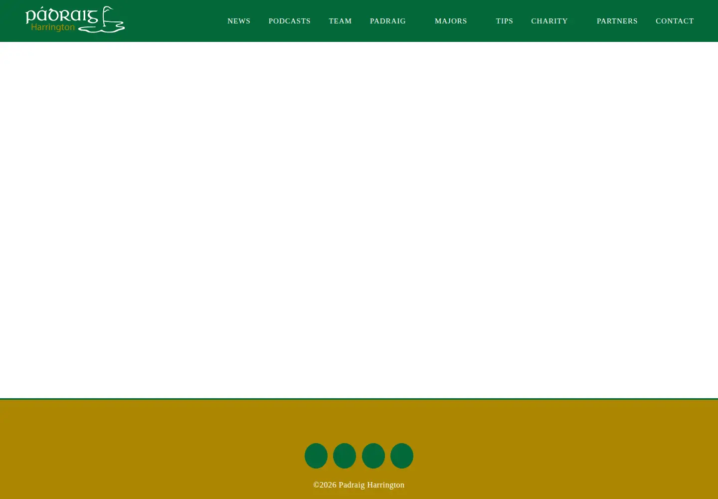 Screenshot of padraigharrington.com