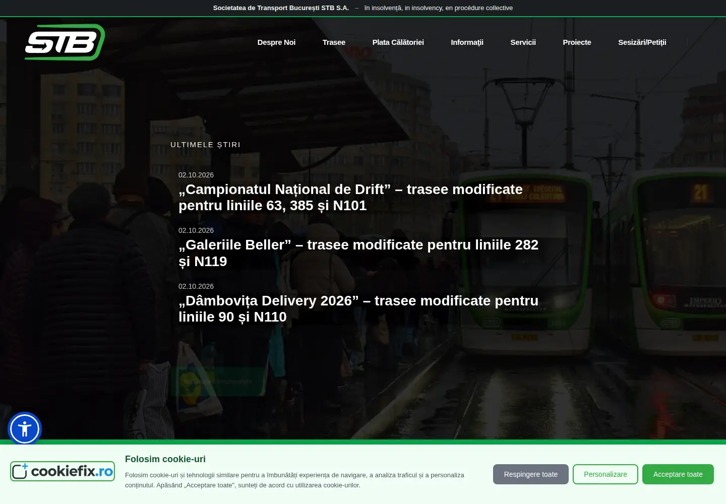 Screenshot of stb.ro