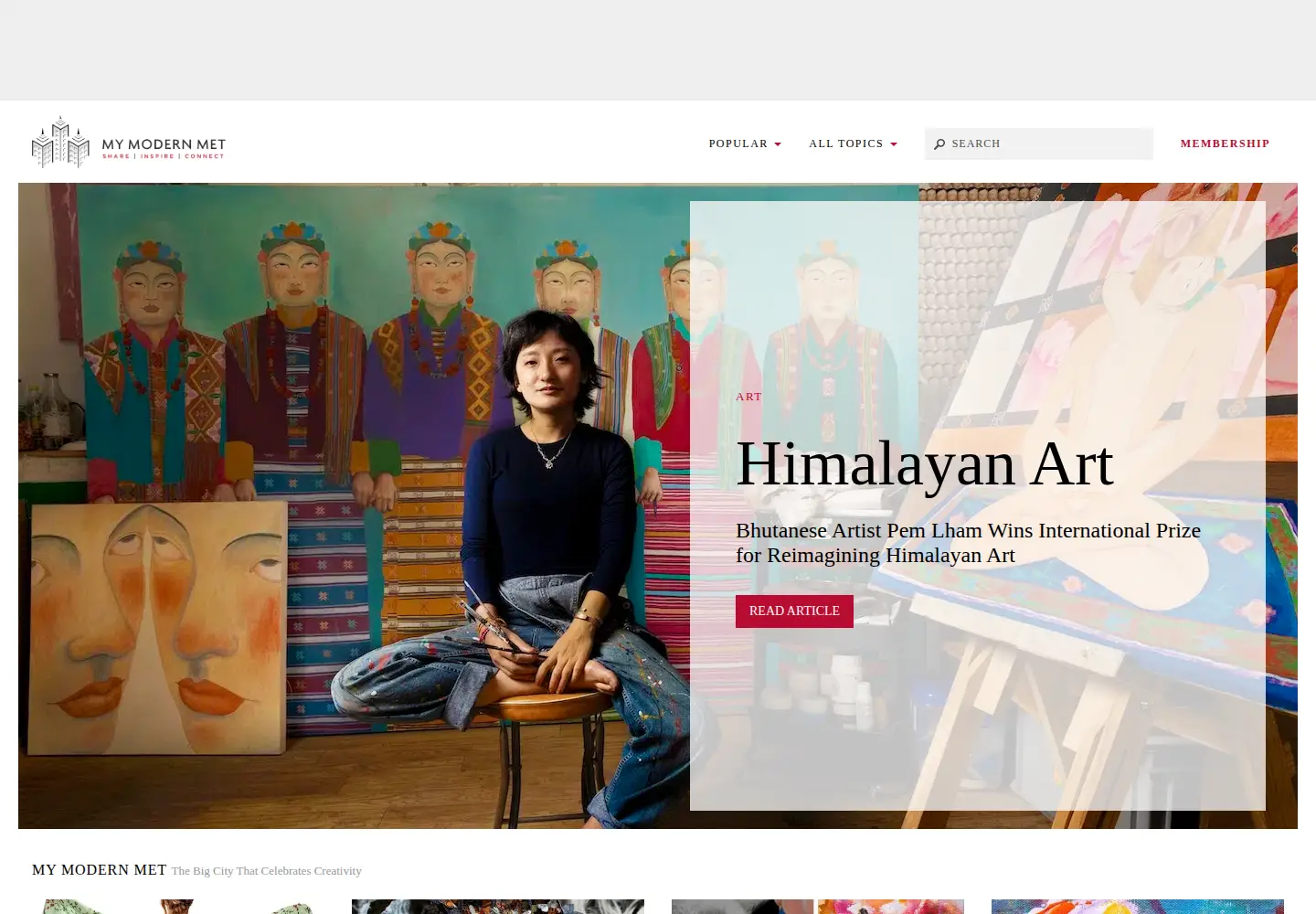 Screenshot of mymodernmet.com
