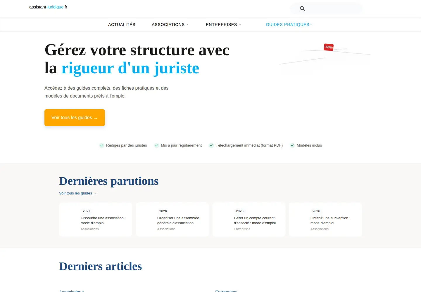 Screenshot of assistant-juridique.fr