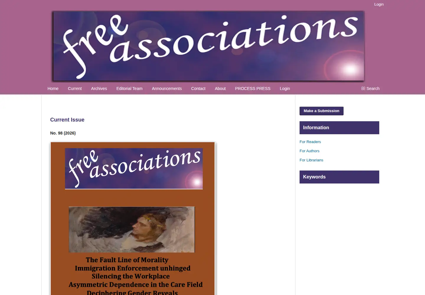 Screenshot of freeassociations.org.uk