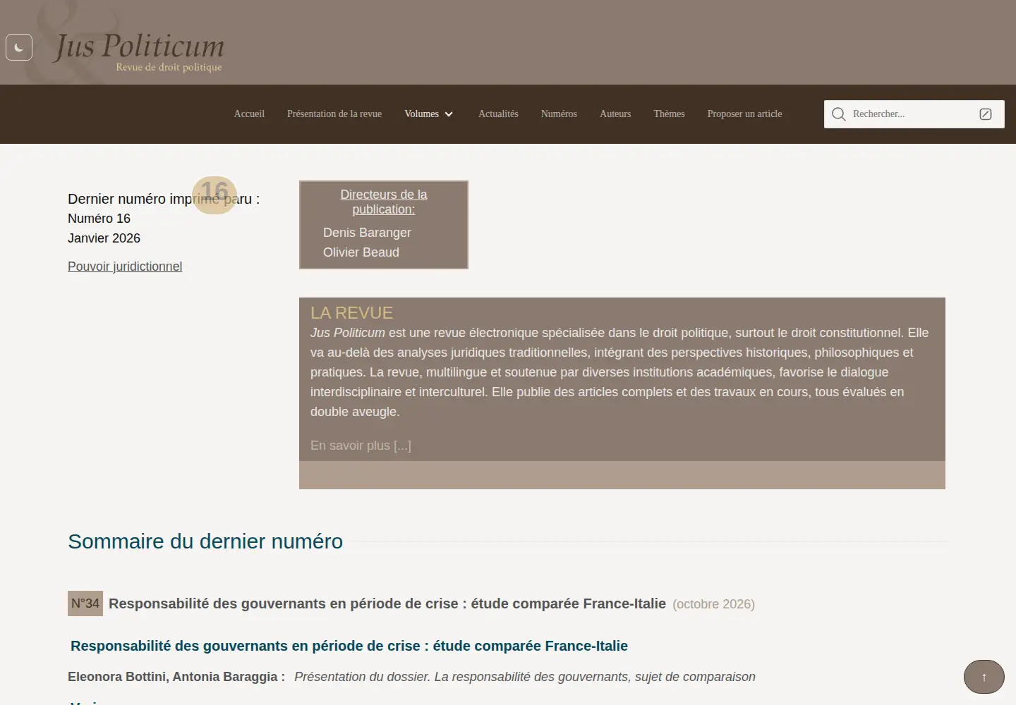 Screenshot of juspoliticum.com