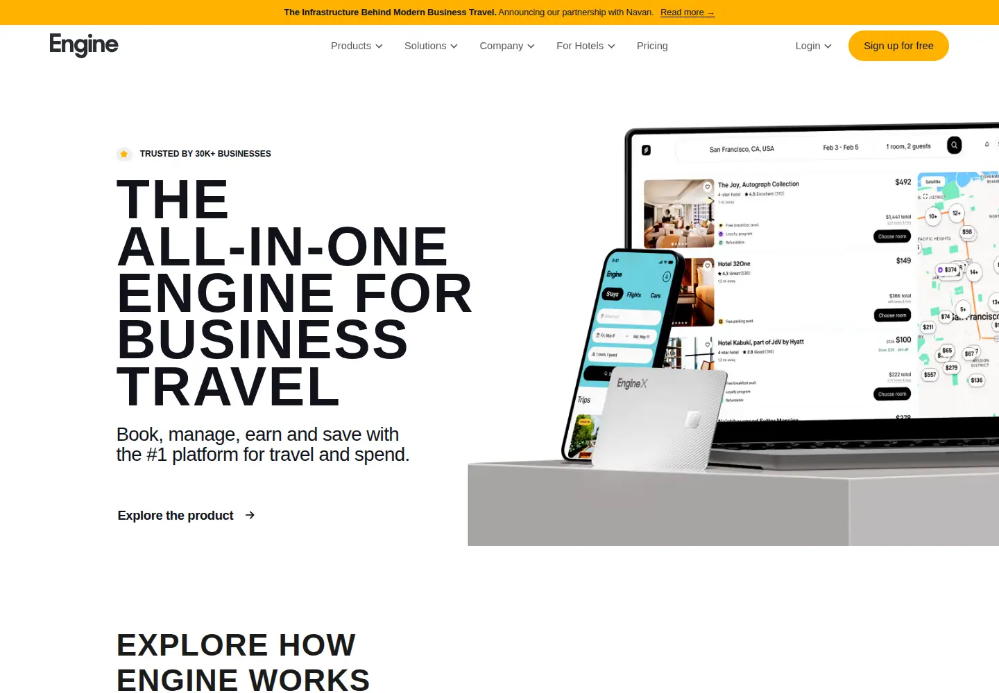 Screenshot of hotelengine.com