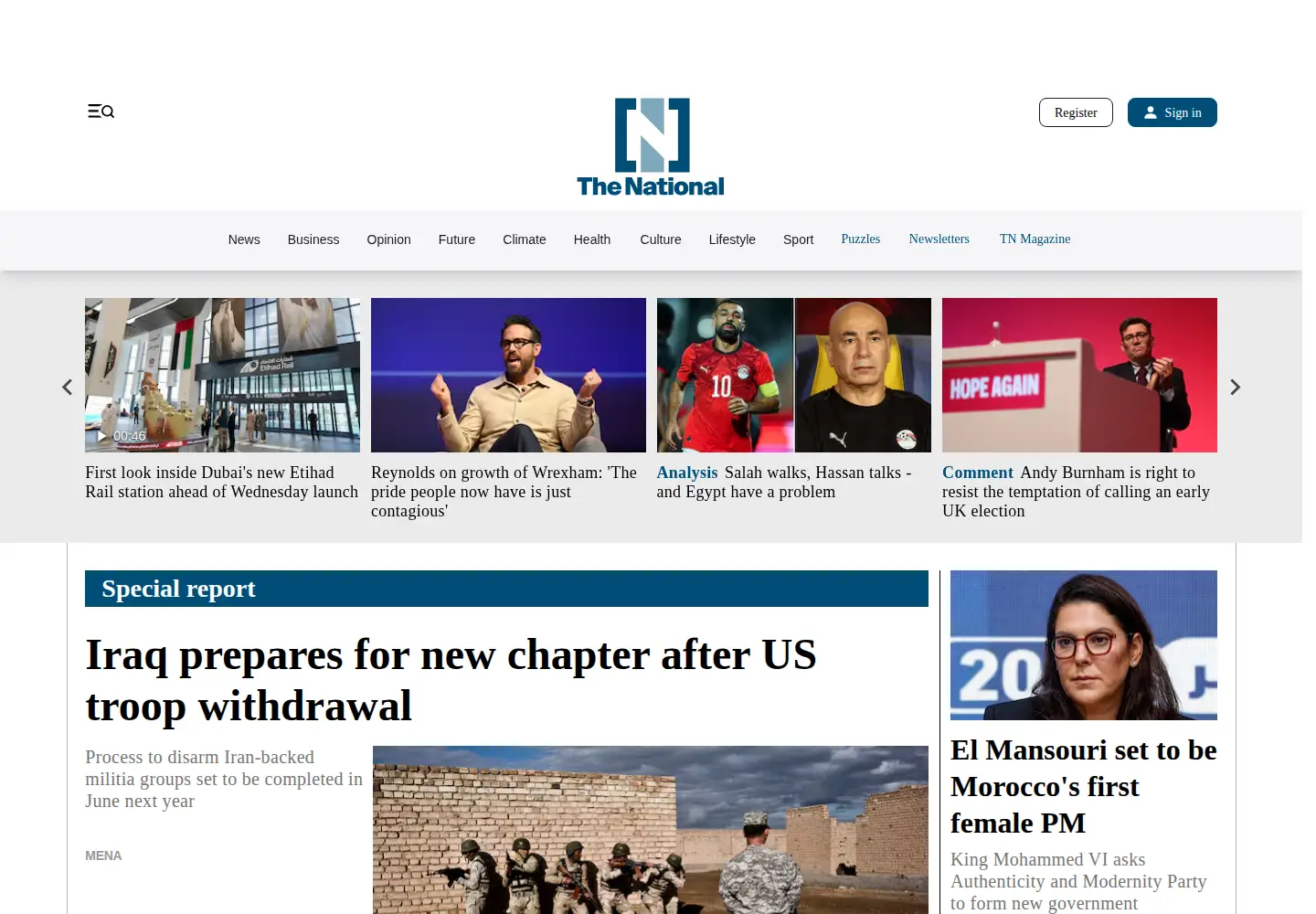 Screenshot of thenationalnews.com
