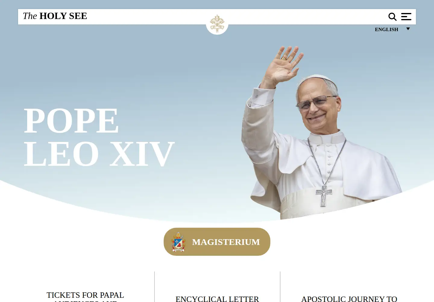 Screenshot of vatican.va