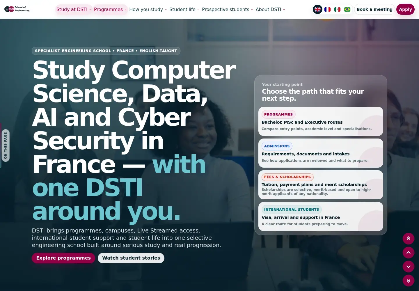 Screenshot of datasciencetech.institute