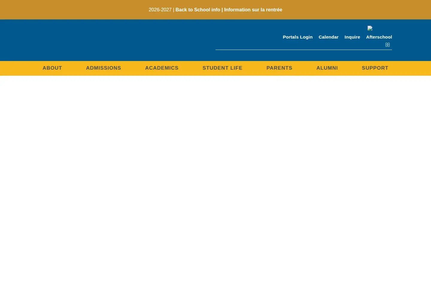 Captured homepage of rochambeau.org in the current scan