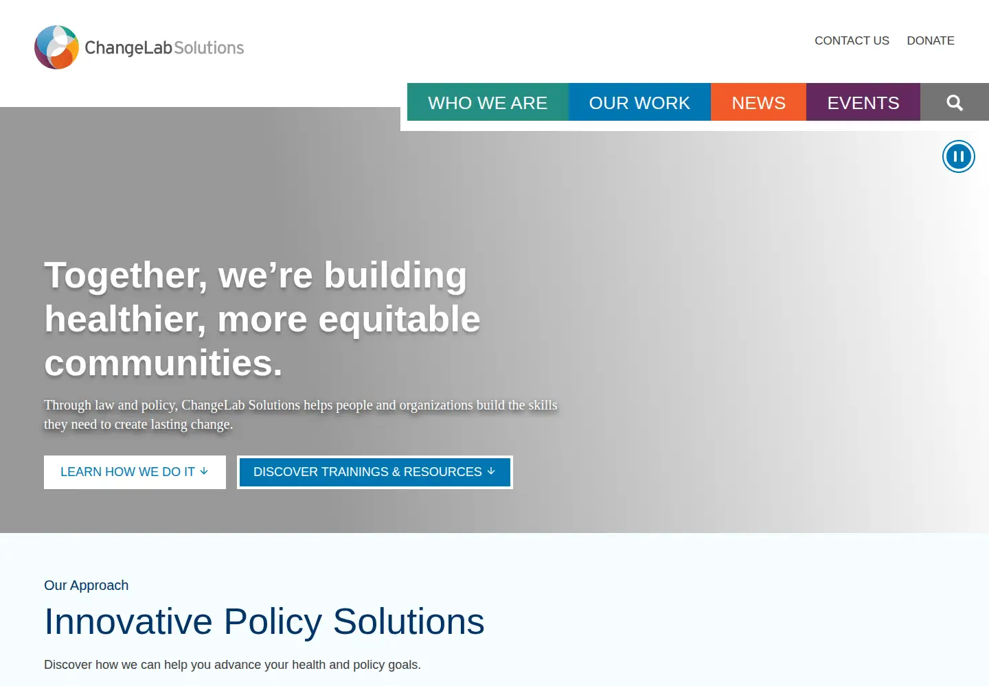 Screenshot of changelabsolutions.org