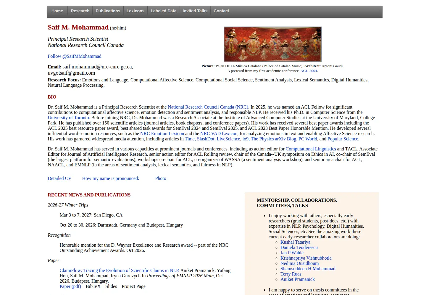 Screenshot of saifmohammad.com