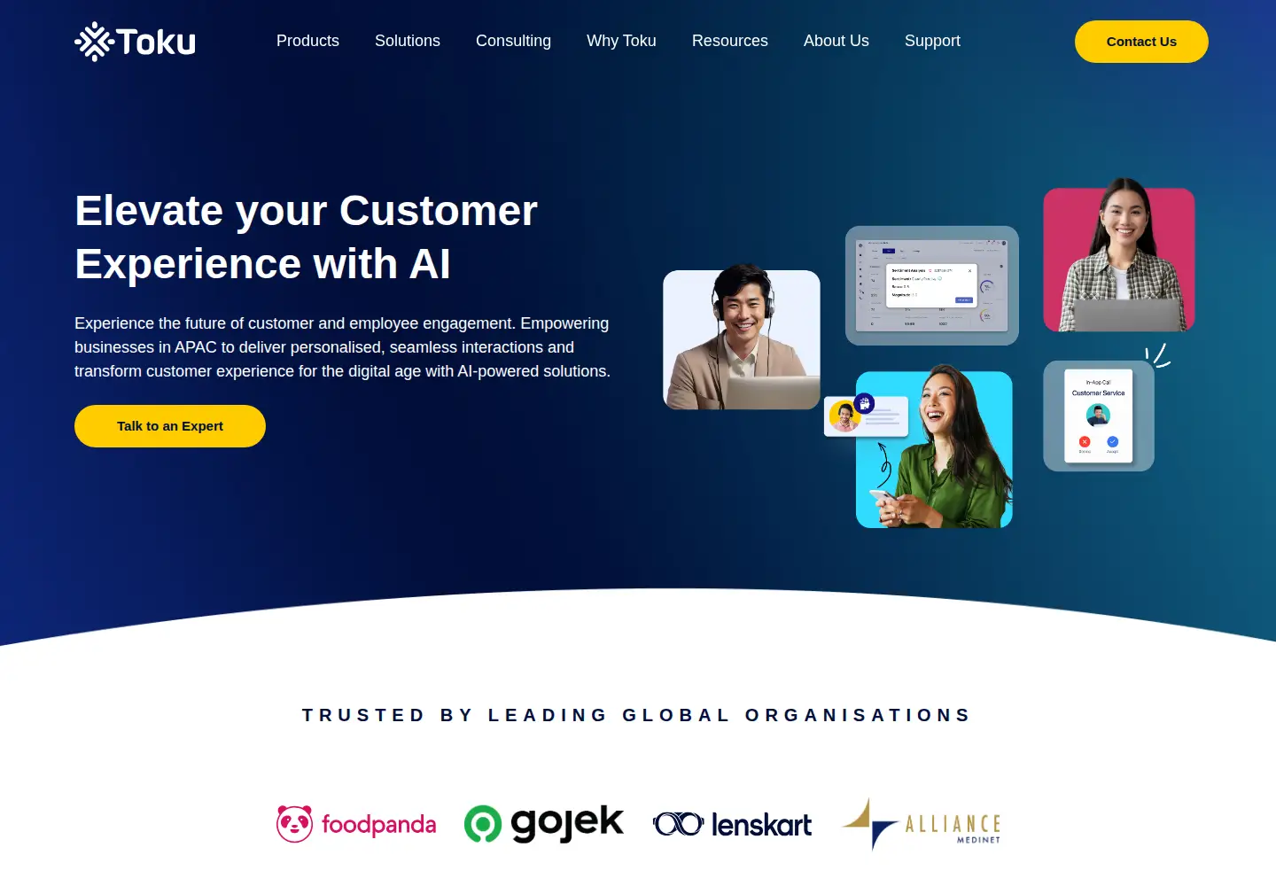 Screenshot of toku.co