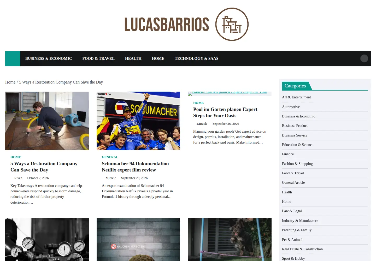 Screenshot of lucasbarrios.com