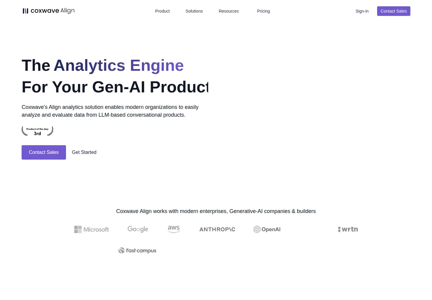 Screenshot of tryalign.ai