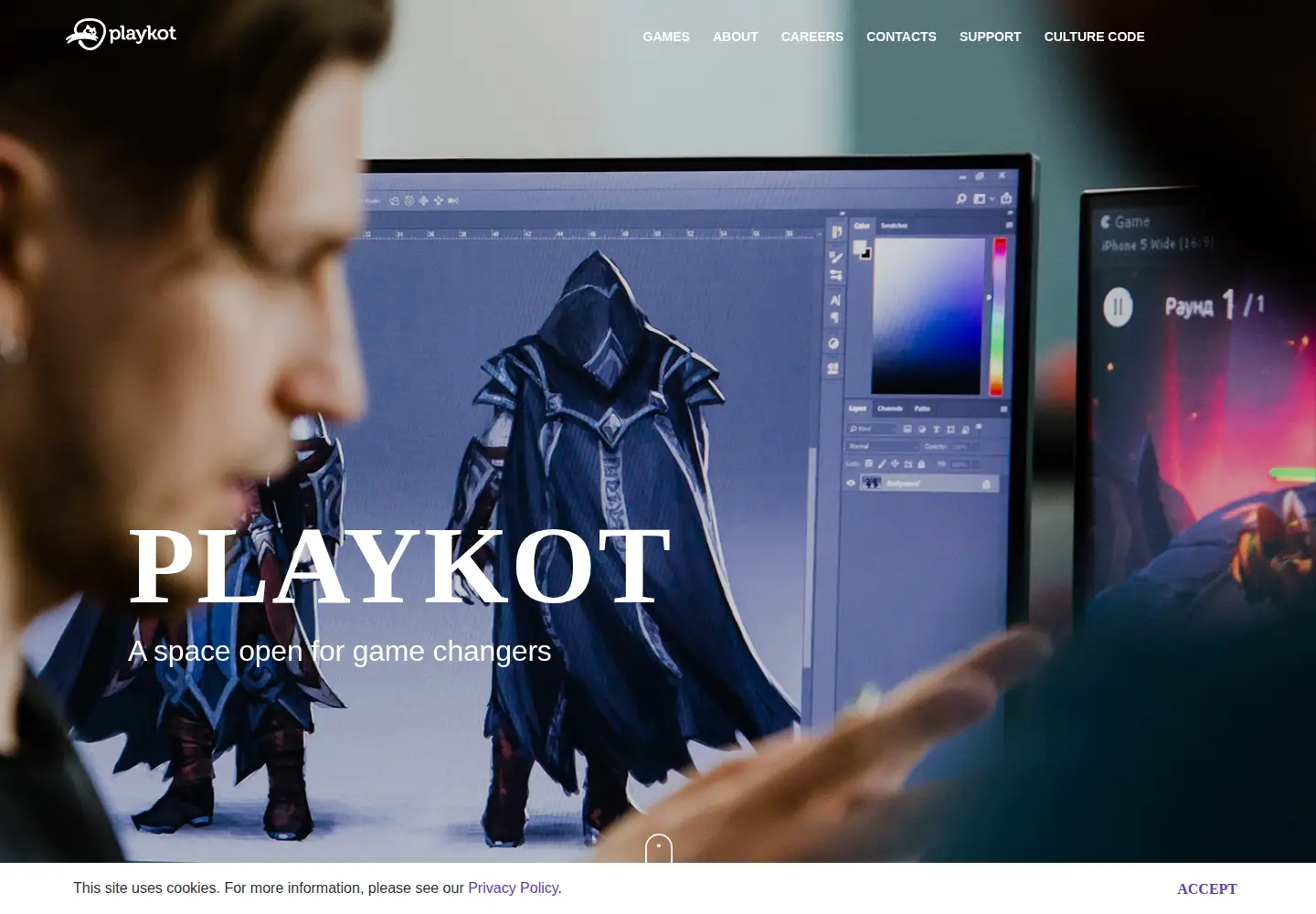 Screenshot of playkot.com