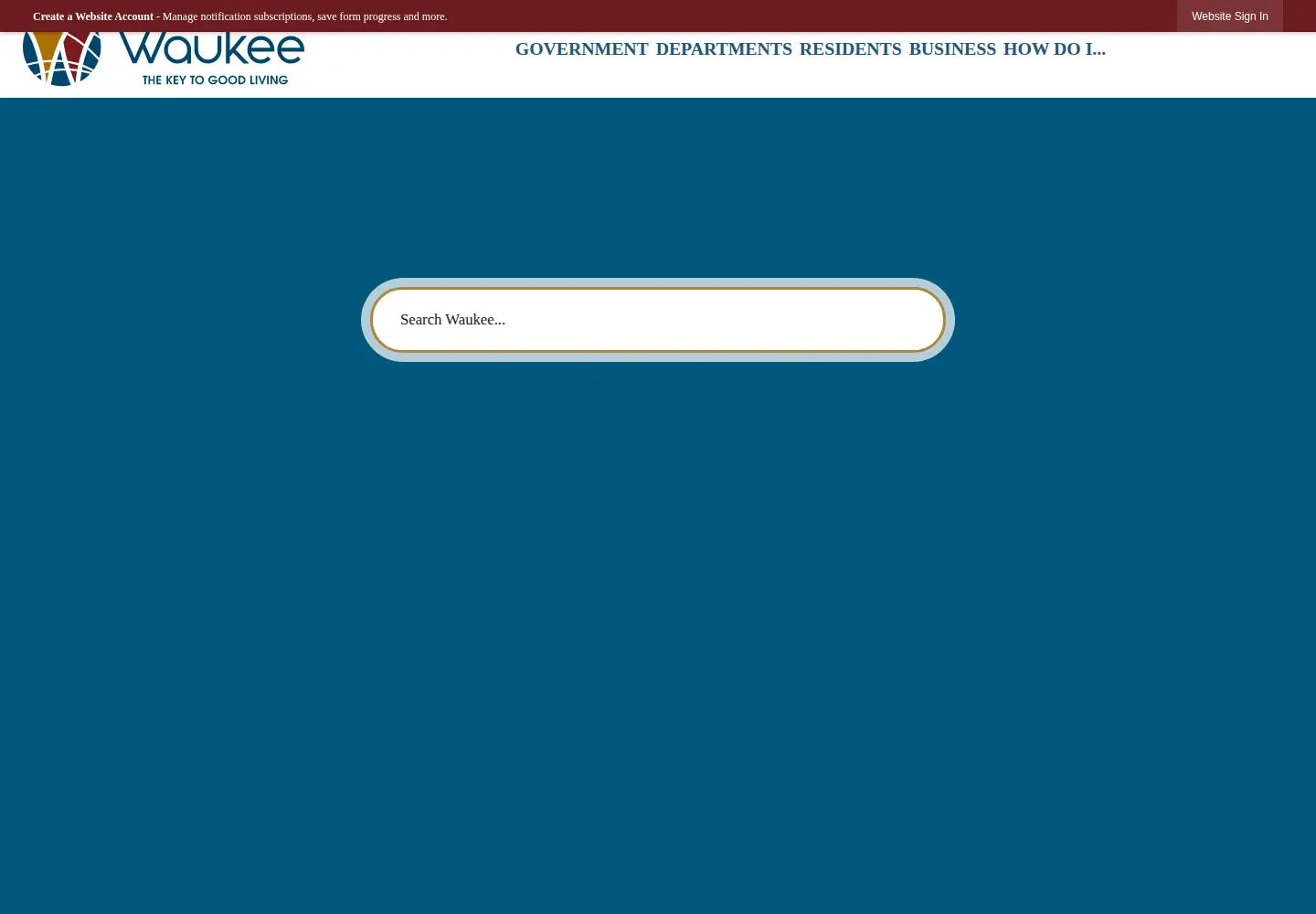 Screenshot of waukee.org