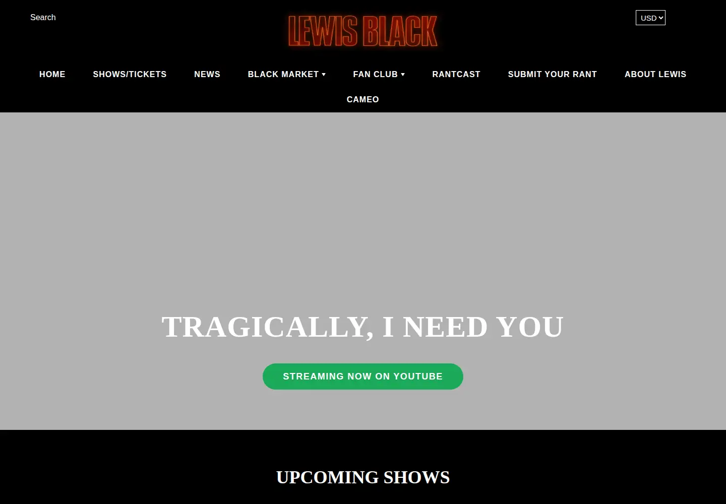 Screenshot of lewisblack.com