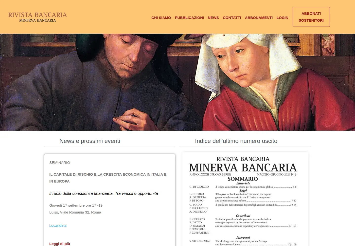 Screenshot of rivistabancaria.it