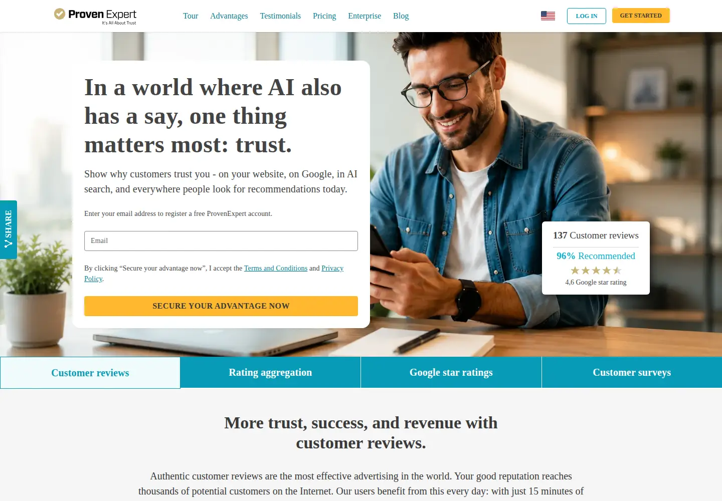 Screenshot of provenexpert.com