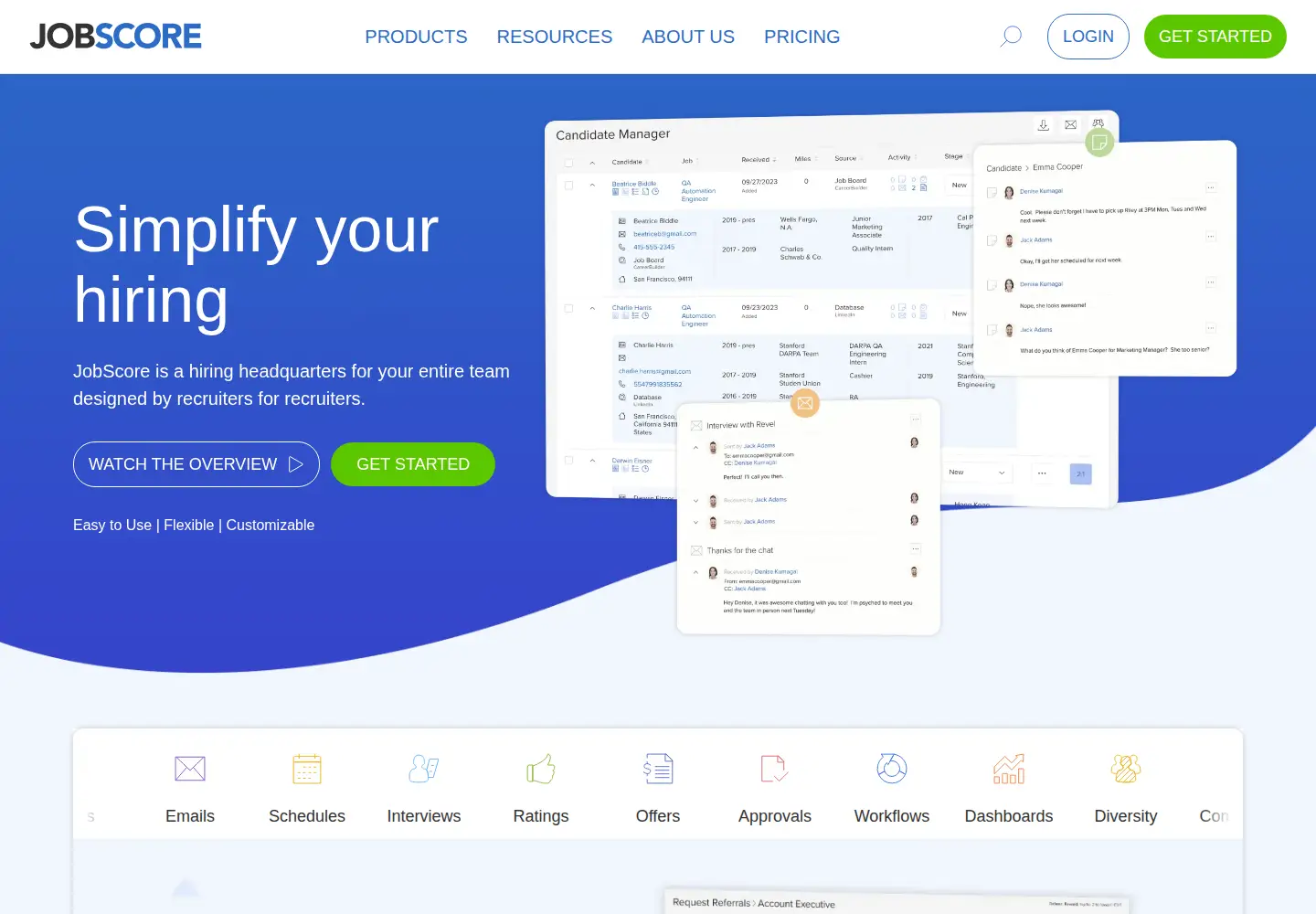 Screenshot of jobscore.com