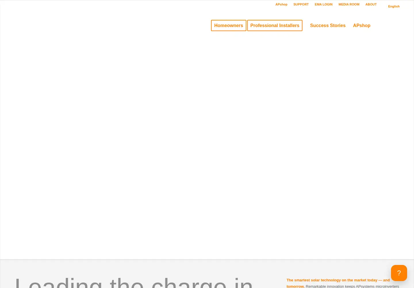Screenshot of apsystems.com