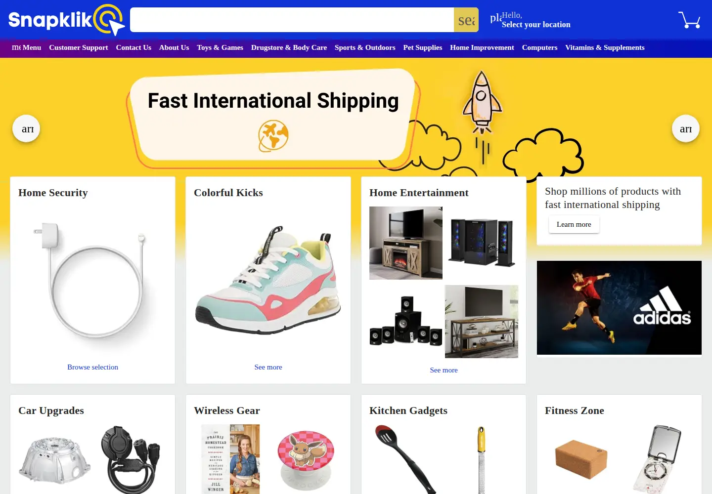 Screenshot of snapklik.com