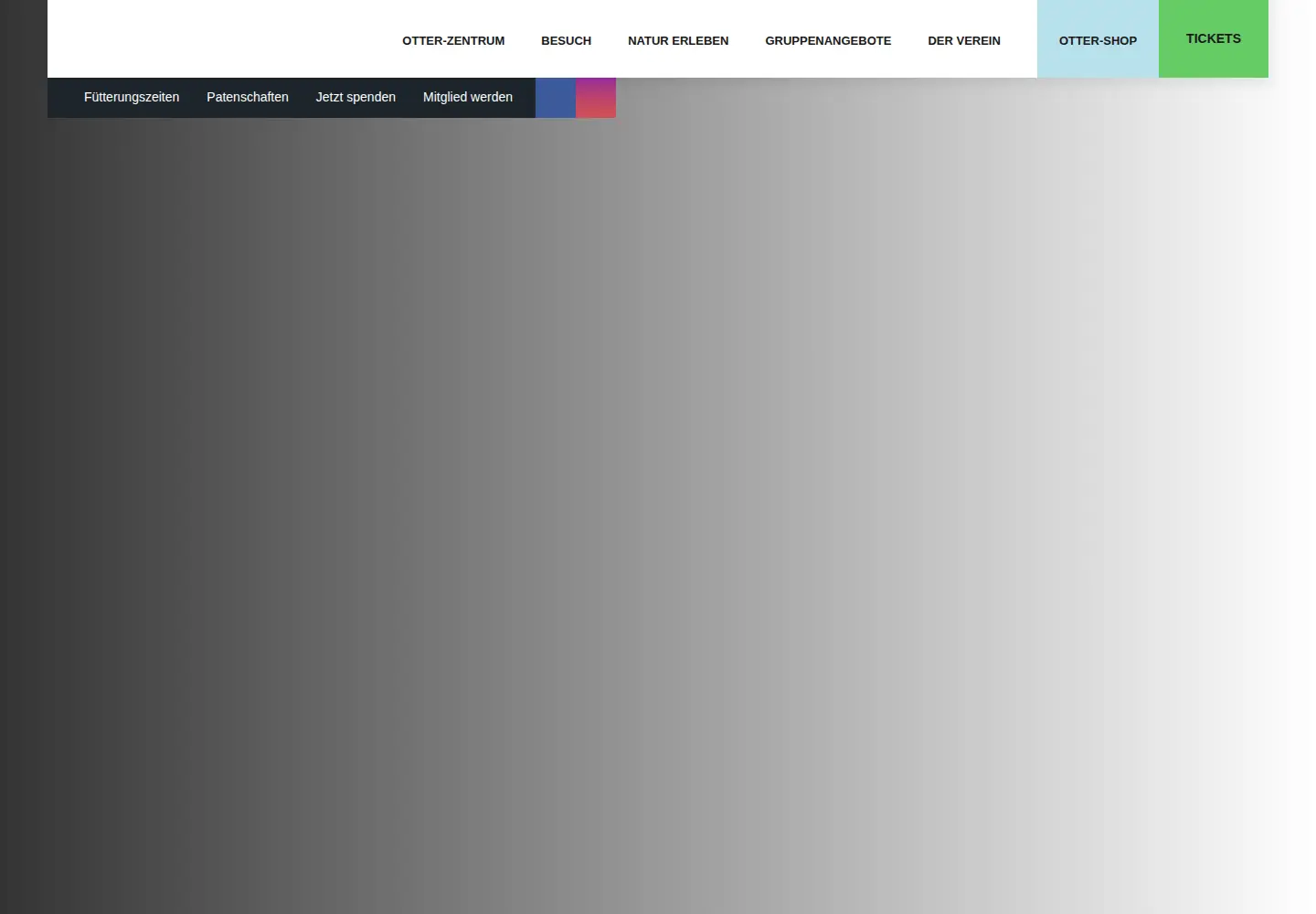 Captured homepage of otterzentrum.de in the current scan