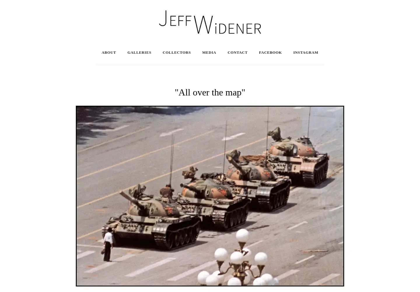 Screenshot of jeffwidener.com