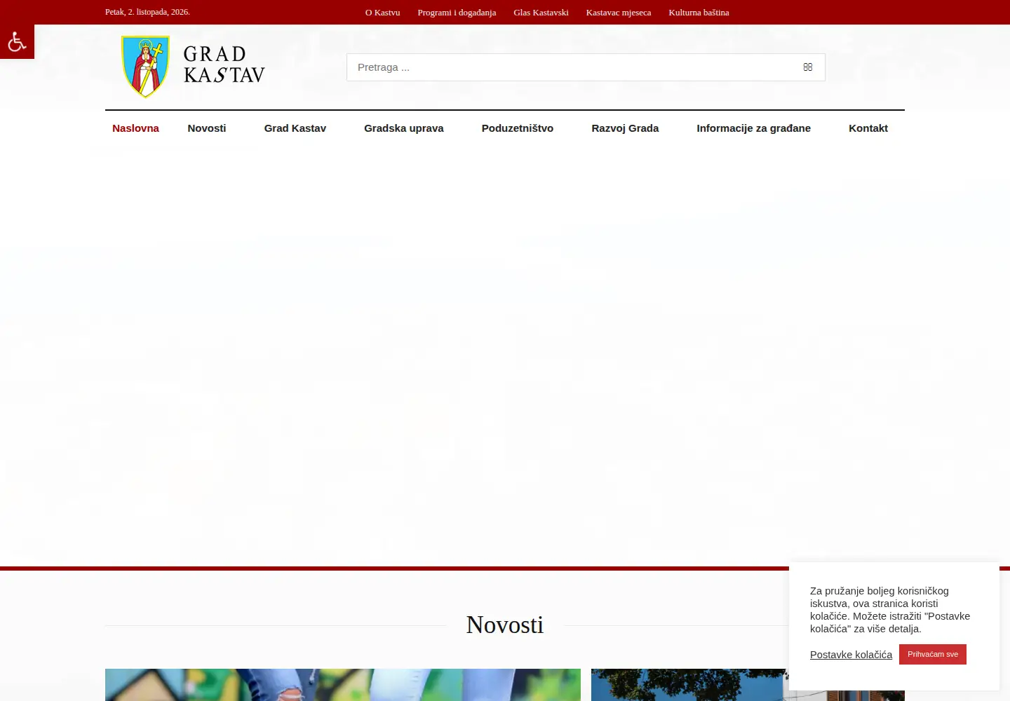 Screenshot of kastav.hr