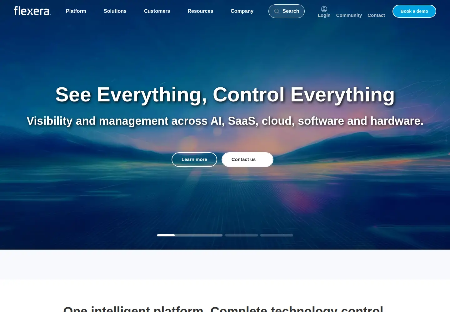 Screenshot of flexera.com