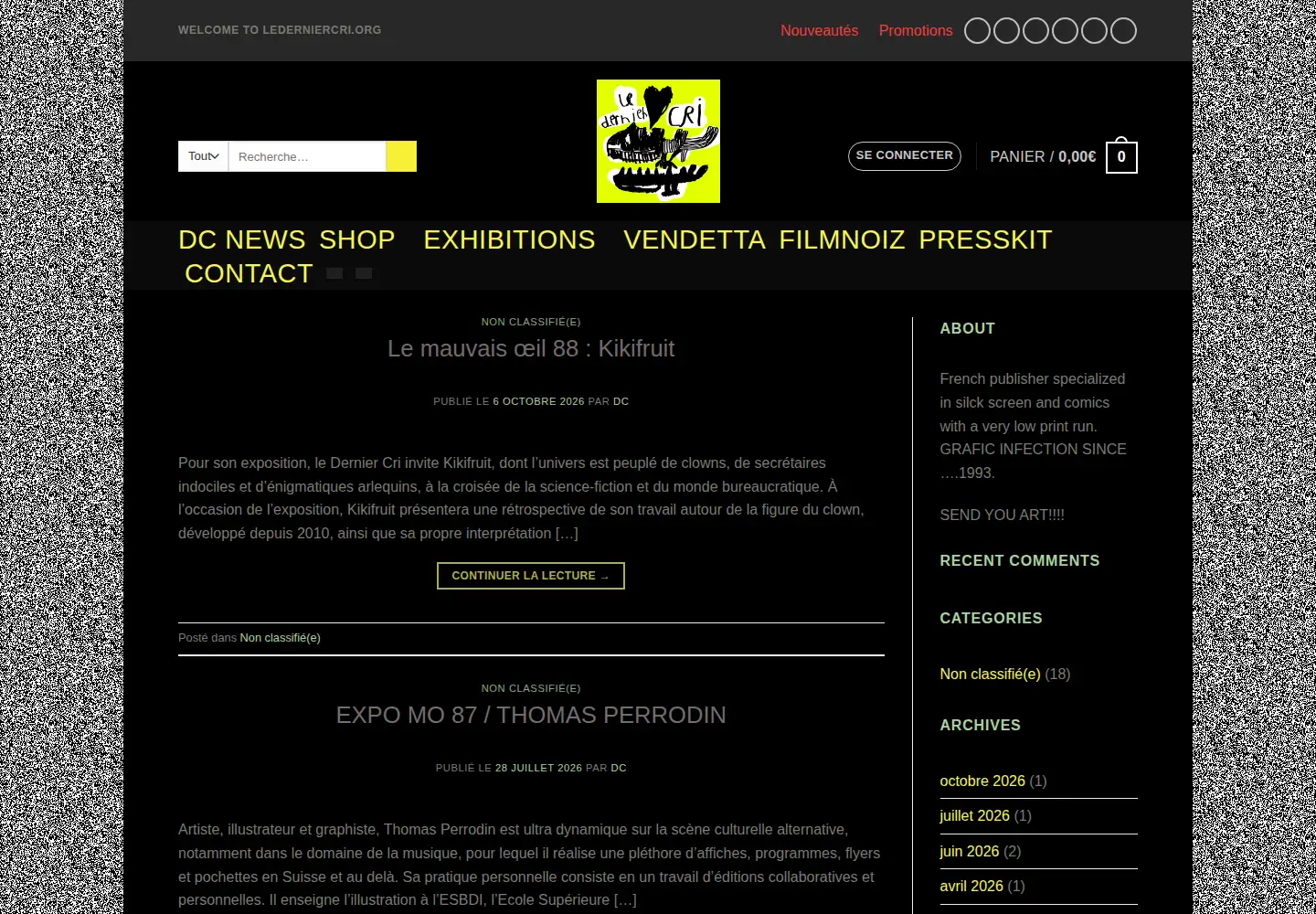 Screenshot of lederniercri.org