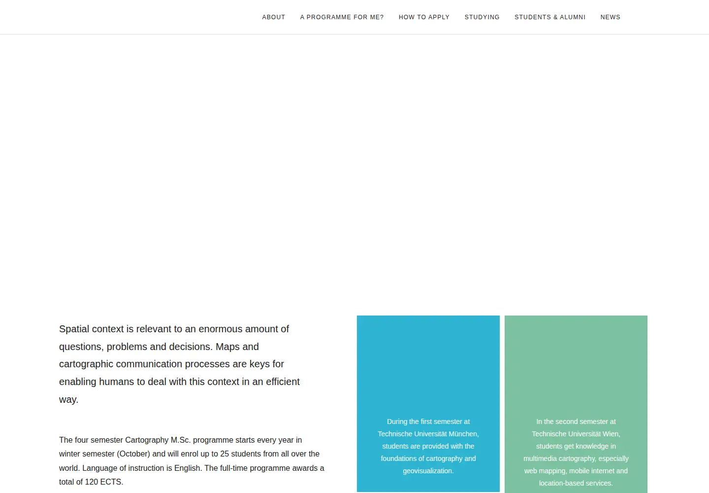 Captured homepage of cartographymaster.eu in the current scan