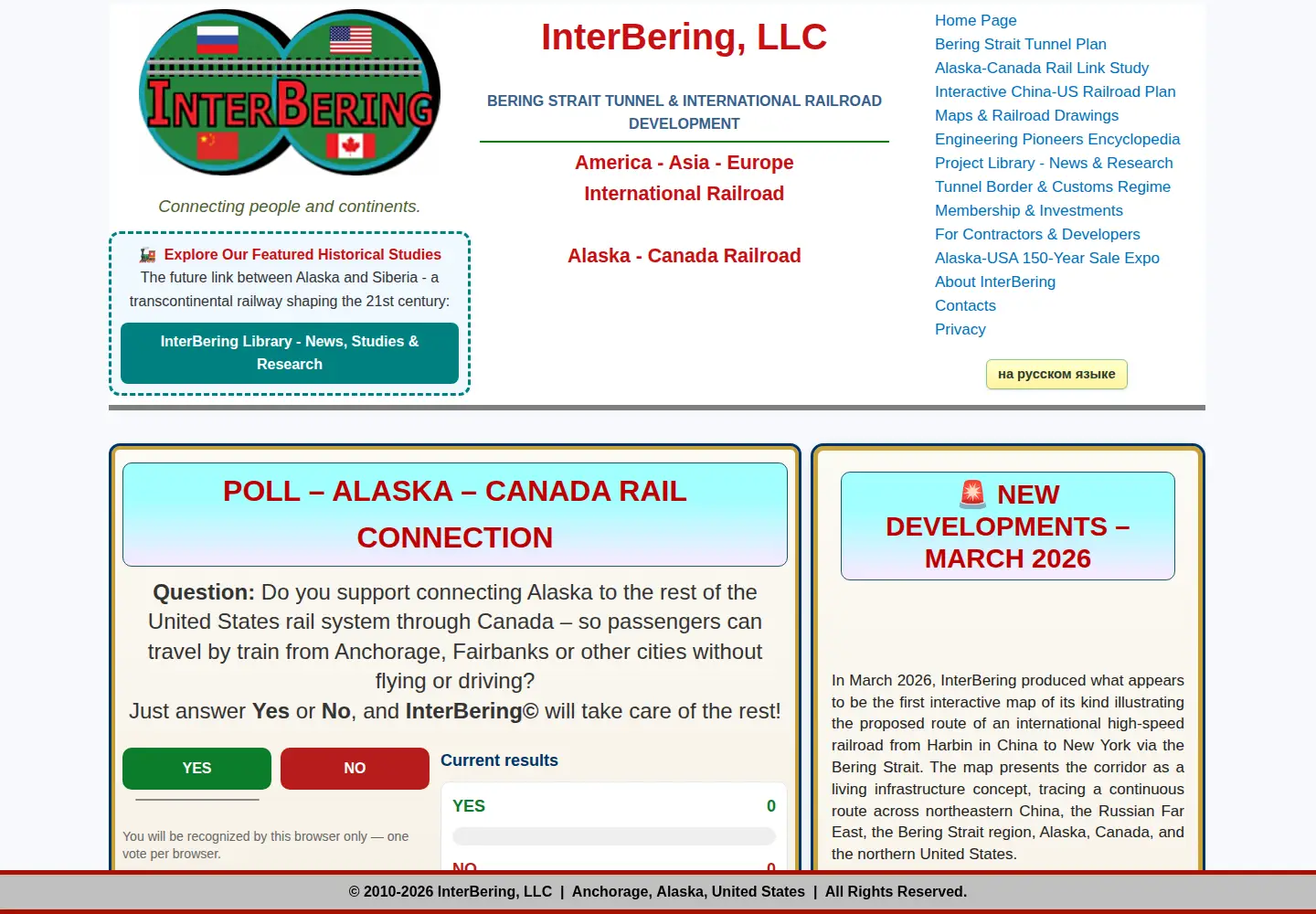 Screenshot of interbering.com
