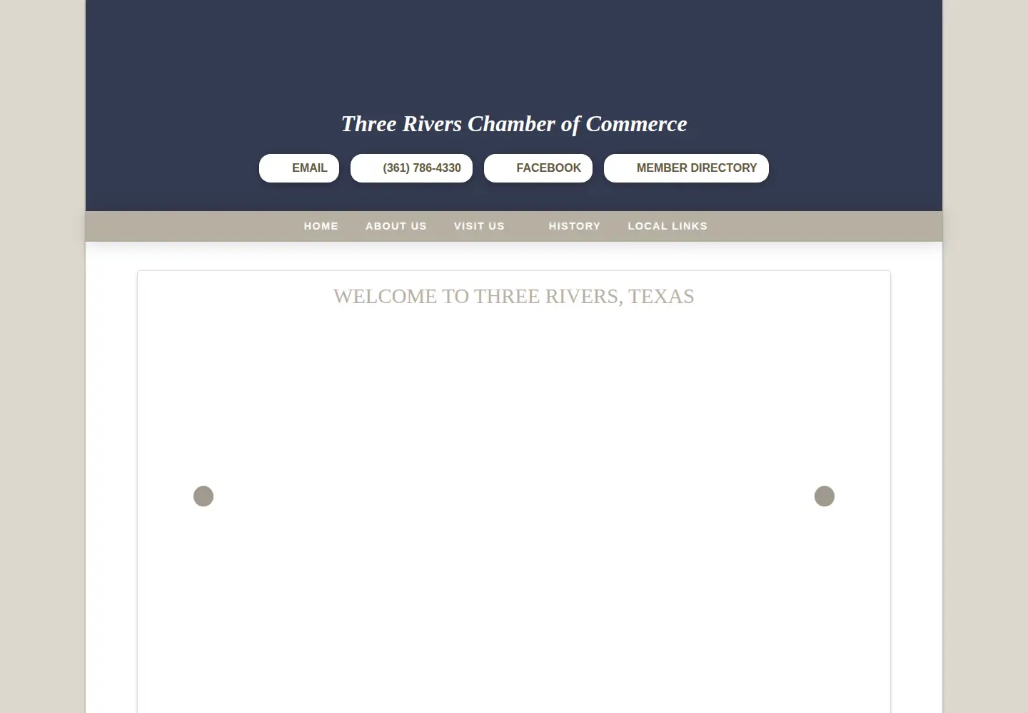 Screenshot of threeriverstx.org