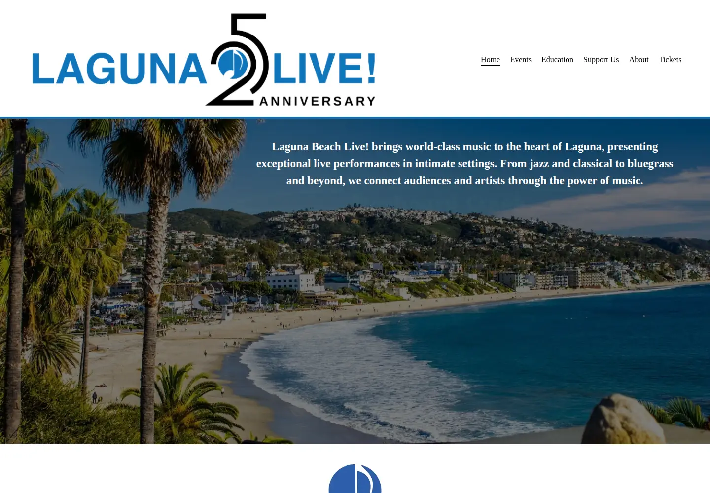 Captured homepage of lagunabeachlive.org in the current scan
