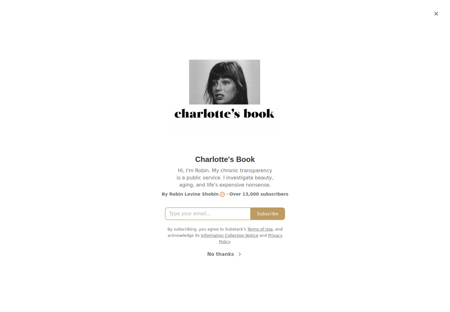 Screenshot of charlottesbook.com