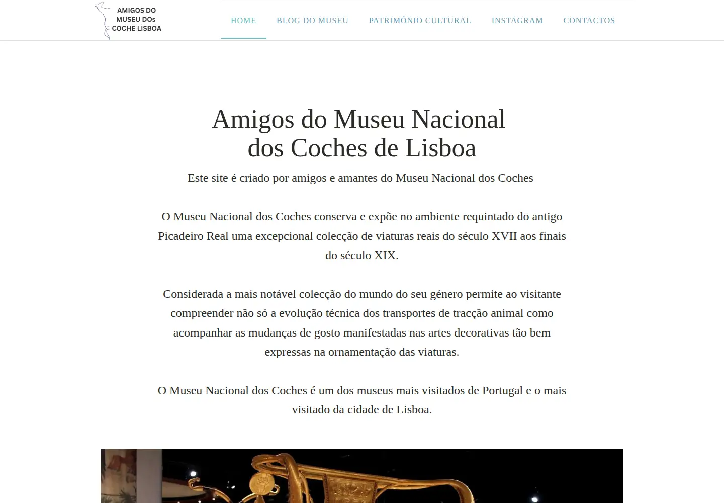 Screenshot of museudoscoches-ipmuseus.pt