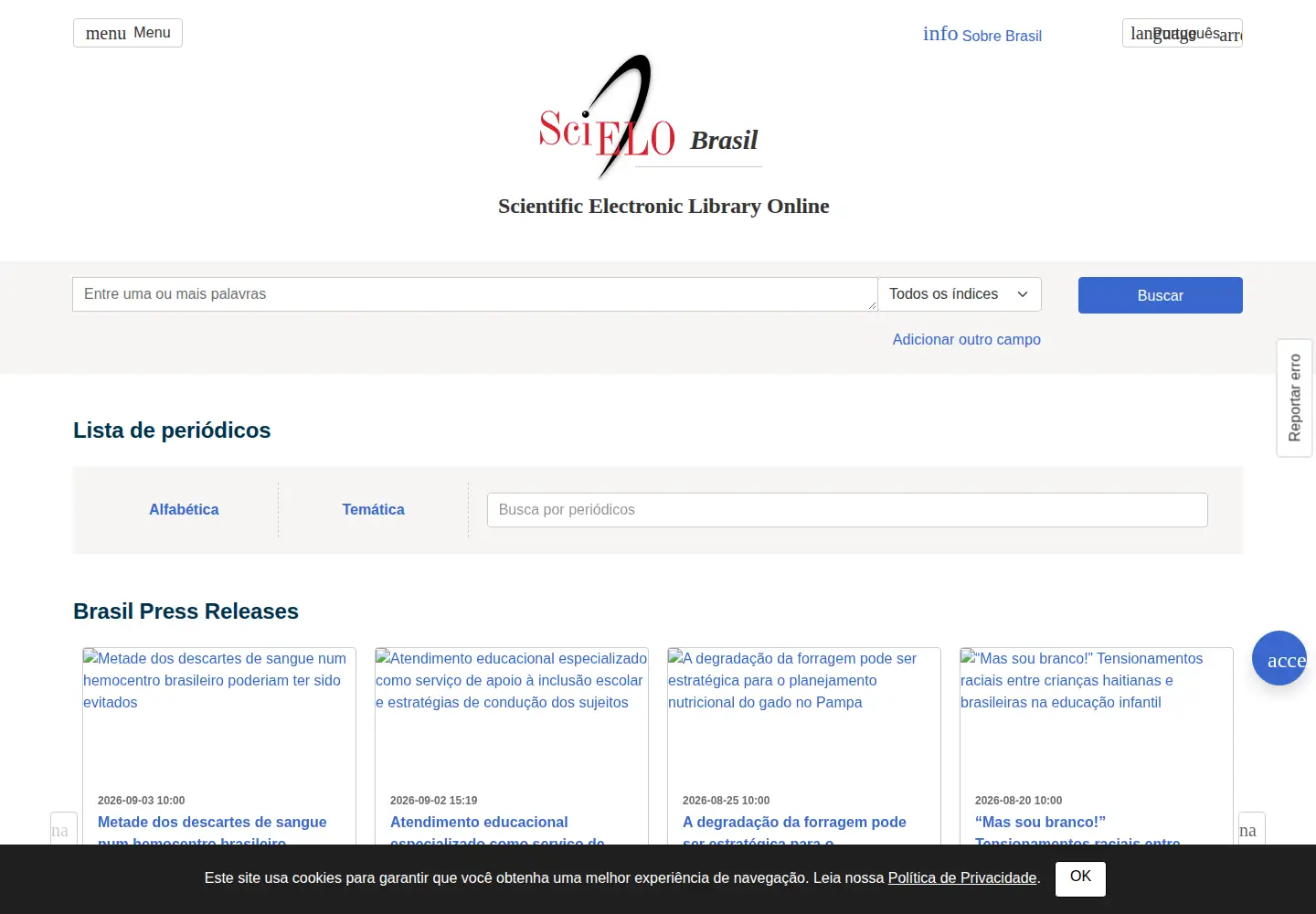 Screenshot of scielo.br